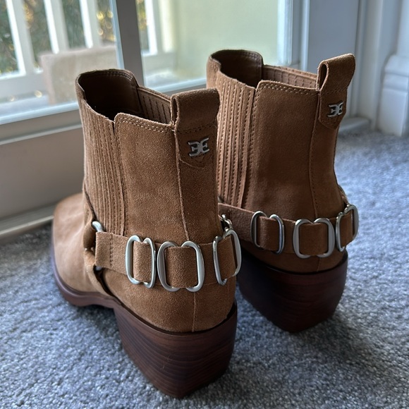 Sam Edelman Bellamie Bootie Camel Suede 9.5 - Picture 5 of 6